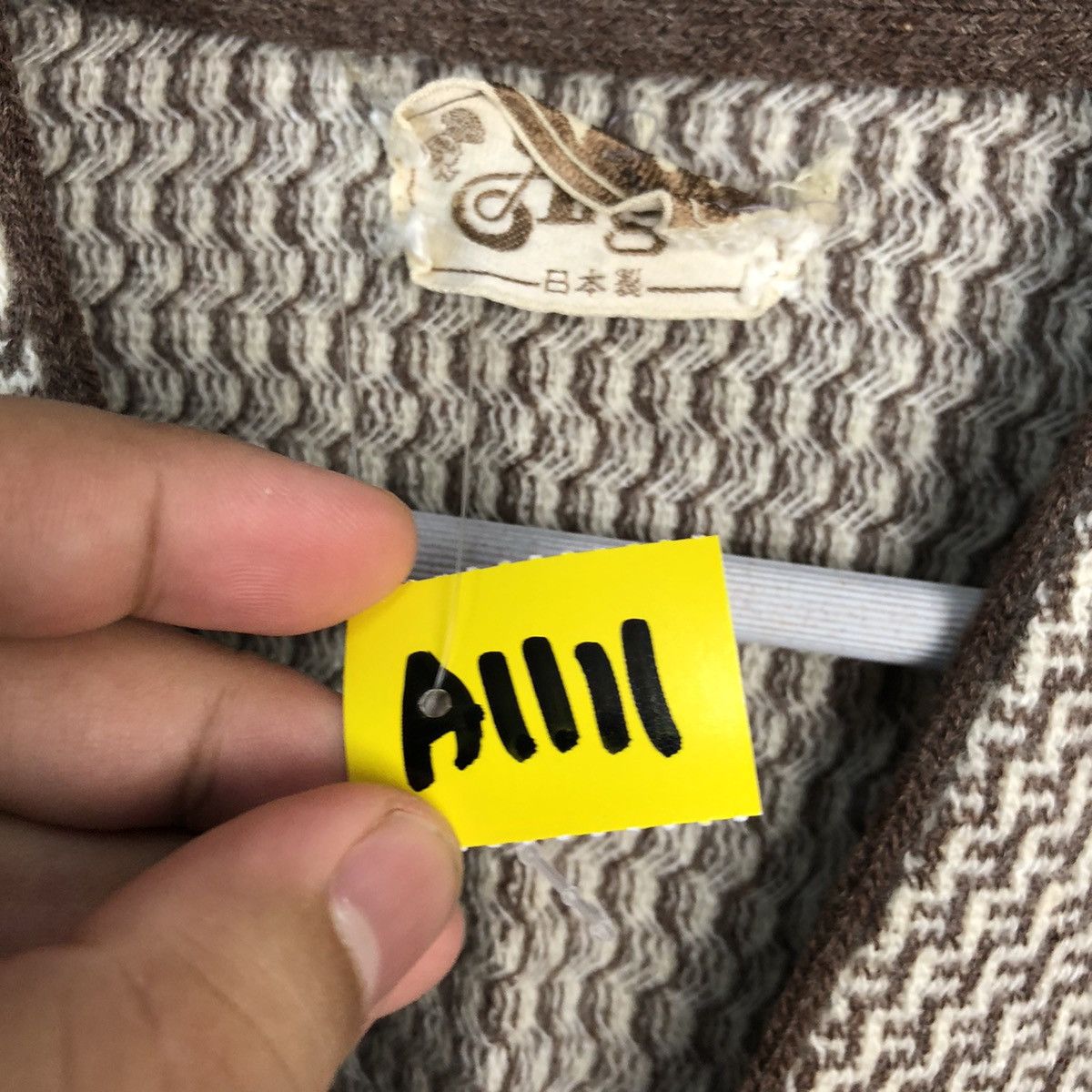Homespun Knitwear × Japanese Brand Argus Brown vintage japan Knitwear #A1111 Size US M / EU 48-50 / 2 - 10 Thumbnail