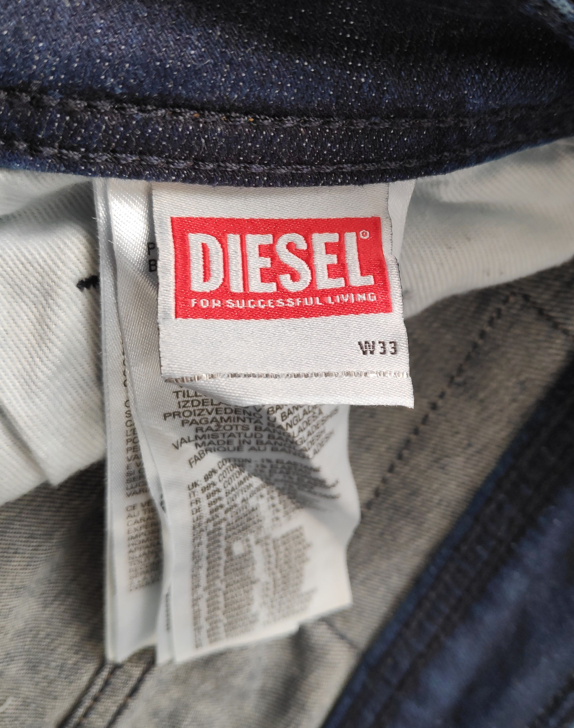Diesel Diesel Safado-X Straight Regular Denim Jeans sz W33 L32 Size US 33 - 8 Thumbnail