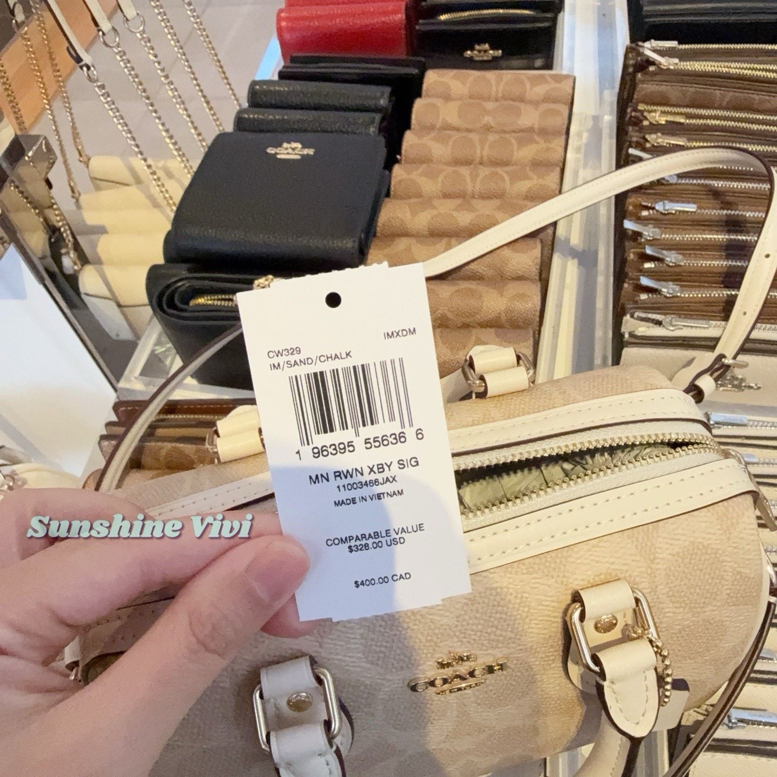 Coach NWT Coach Mini Rowan Crossbody Bag CW329 Gold/Sand/Chalk Size ONE SIZE - 2 Thumbnail