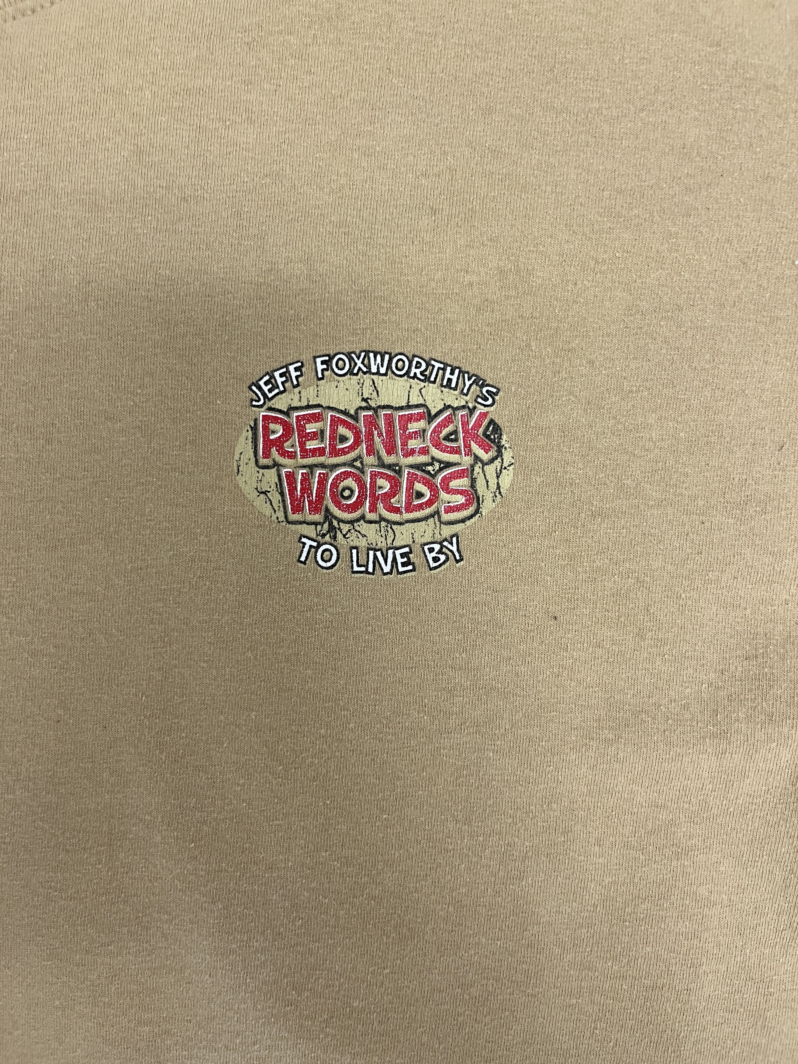 Vintage Jeff Foxworthy's Redneck Words To Live By Vintage Funny Tee Size US XL / EU 56 / 4 - 2 Thumbnail