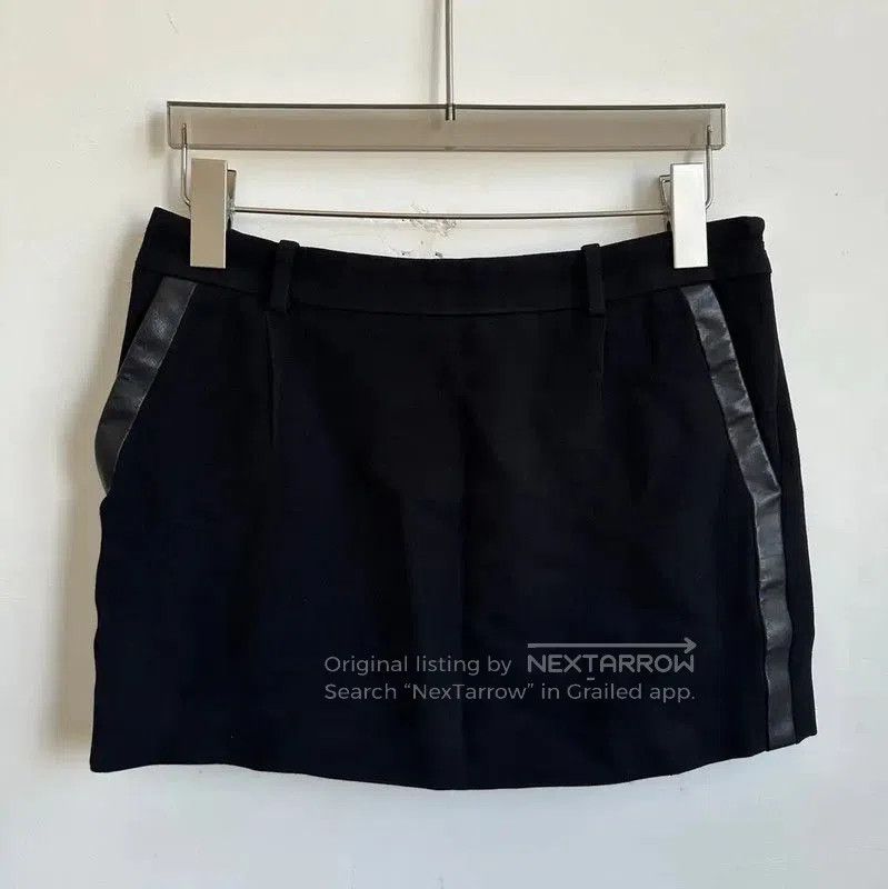 Saint Laurent Paris YSL Black Cotton Women’s Mini Skirt . Size 23" - 1 Thumbnail