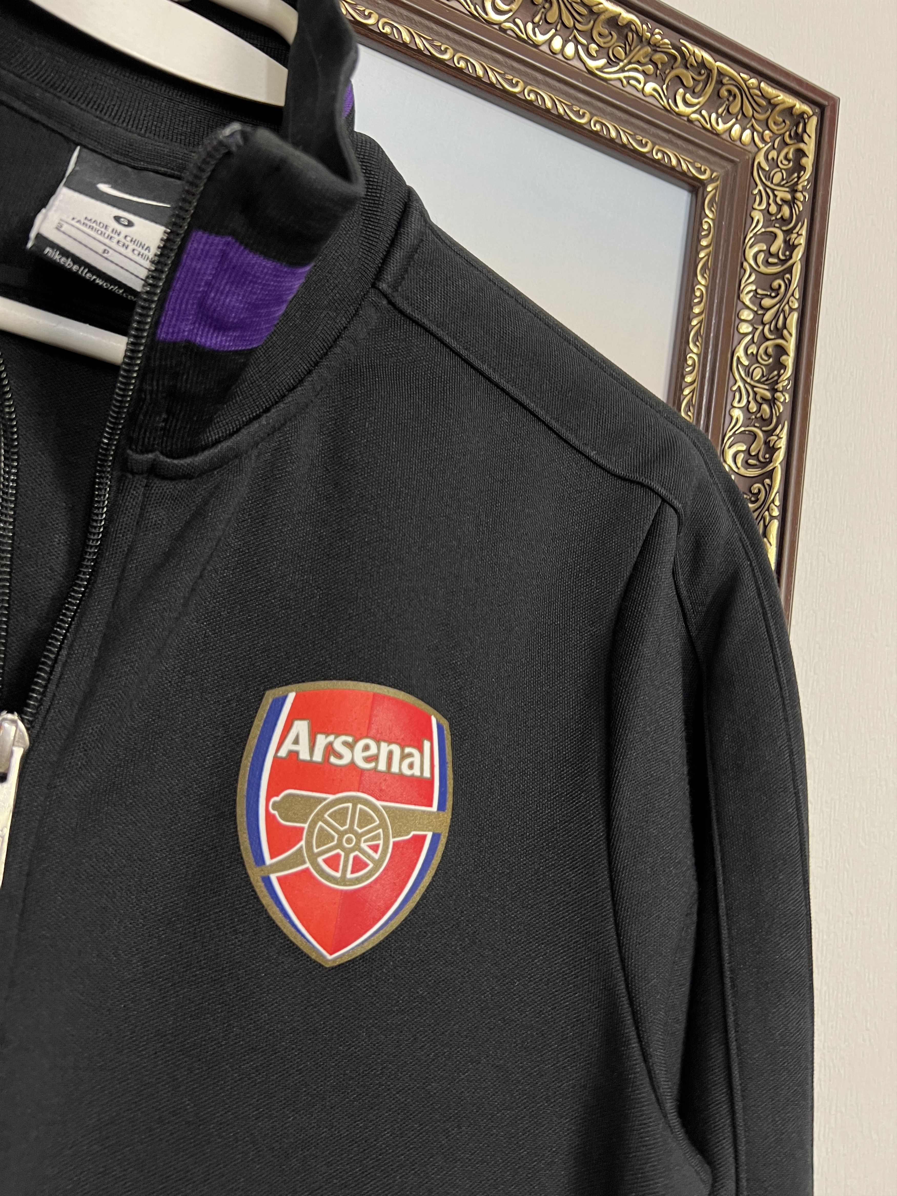 Nike Nike Arsenal Football Black Jacket Soccer Track Top Gunners Size US S / EU 44-46 / 1 - 3 Thumbnail