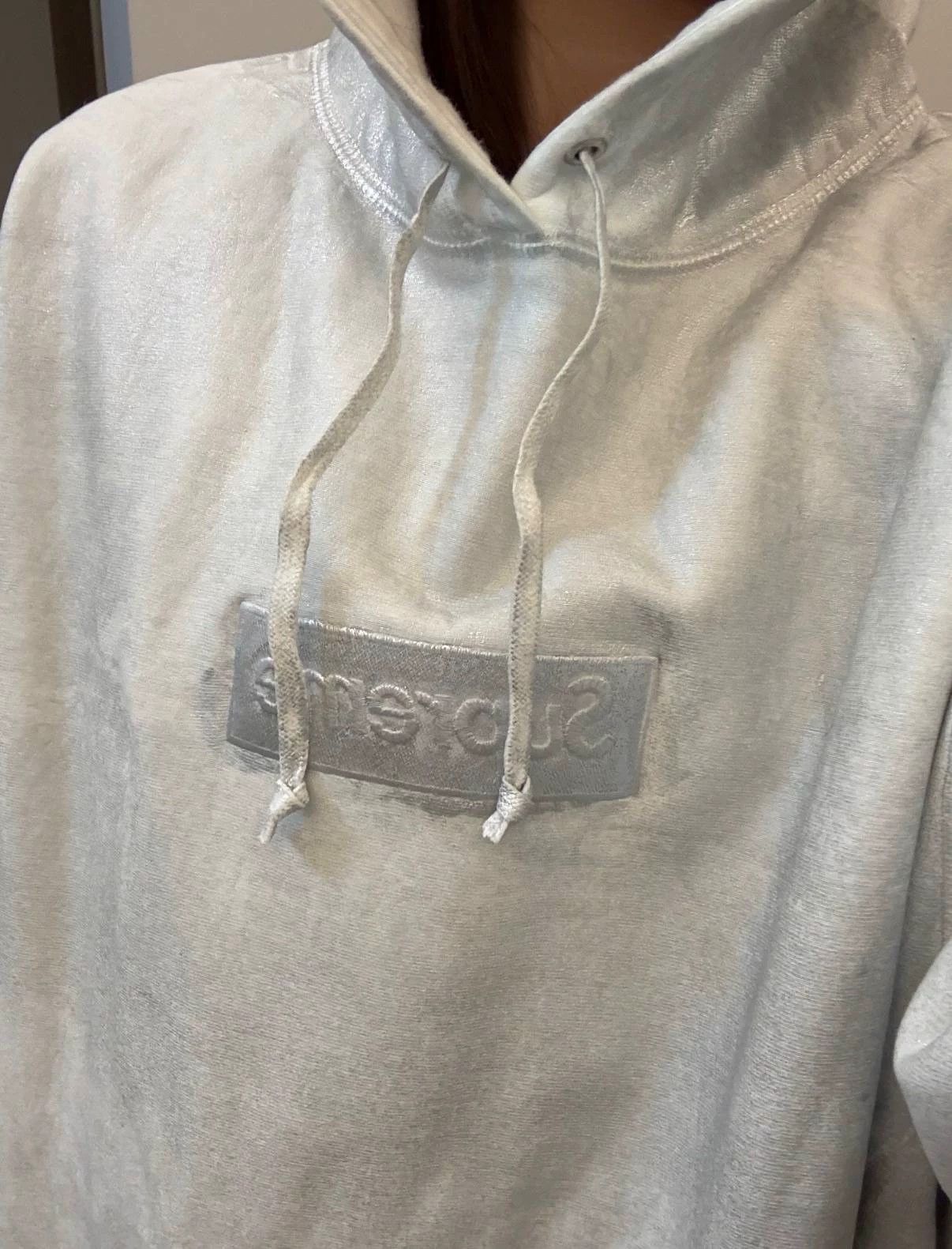 MM6 MM6 Maison Margiela x Supreme FOIL Bogo Hoodie Size US L / EU 52-54 / 3 - 6 Thumbnail