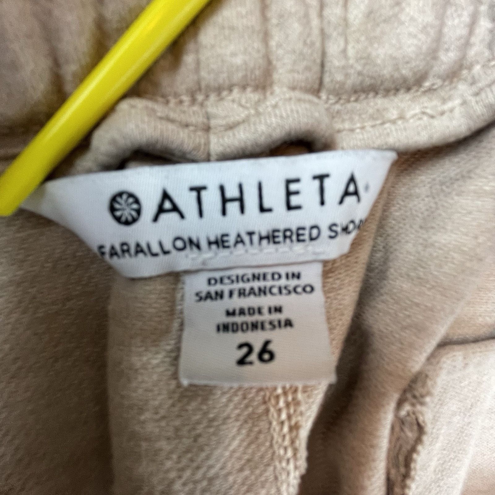 Athleta Athleta Shorts Womens 26 Moca Farallon Heathered Organic UPF Size 26" / US 2 / IT 38 - 3 Thumbnail