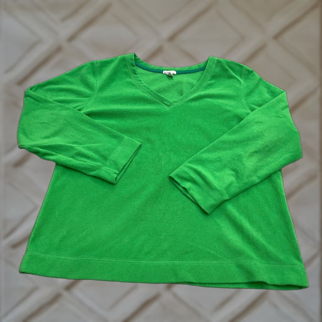Old Navy Old Navy Sweatshirt Mens XL Apple Green V-Neck Fleece Pullover Casual Outdoor Size US XL / EU 56 / 4 - 1 Thumbnail