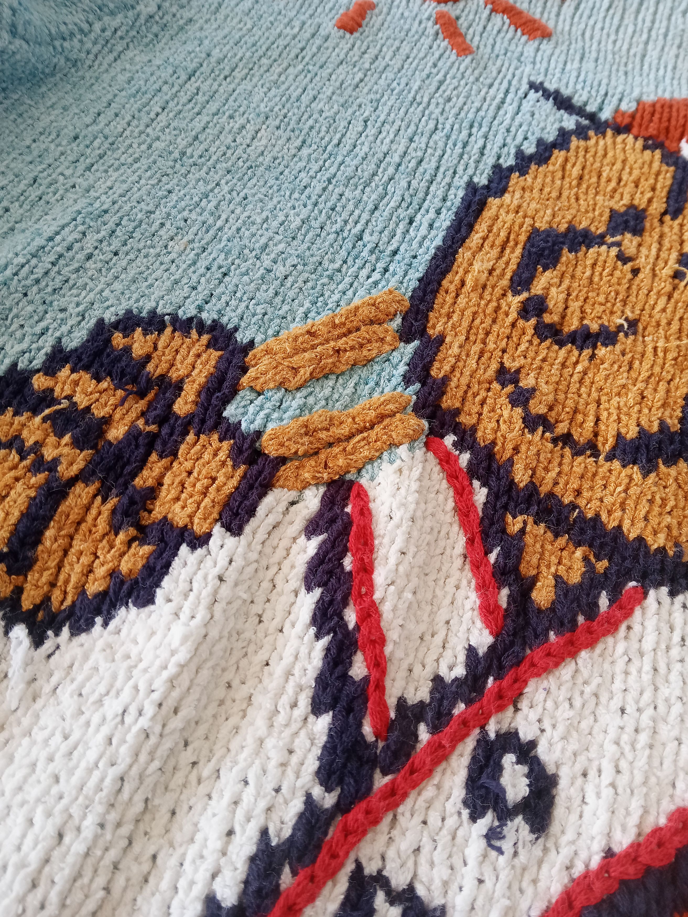 Japanese Brand × Vintage Vintage Voxel Rare Design Sweater Size US M / EU 48-50 / 2 - 6 Thumbnail