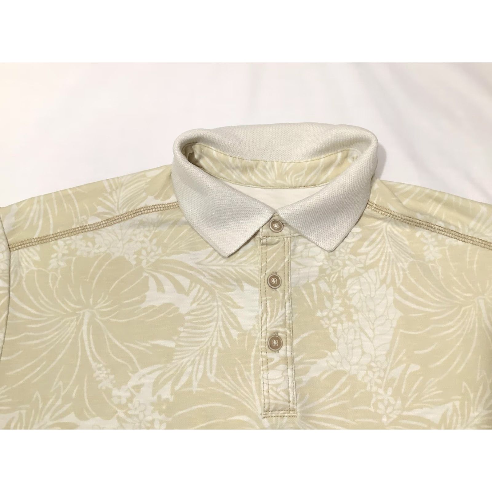 Tommy Bahama Tommy Bahama Polo Shirt Mens M Beige Floral Tropical Golf Casual Knit Polo Shirt Mens Beige Floral Tropical Golf Casual Knit Size US M / EU 48-50 / 2 - 5 Thumbnail