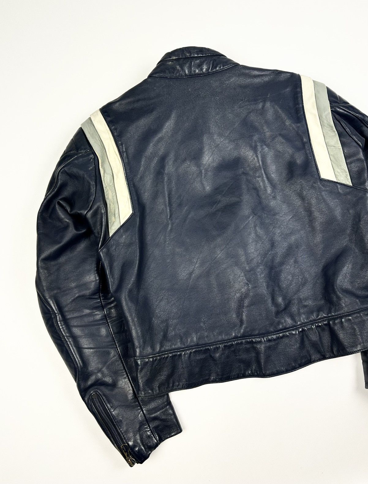 Vintage Rare Vintage 80s Harro Racing Leather Jacket Avantgarde Size US L / EU 52-54 / 3 - 9 Thumbnail