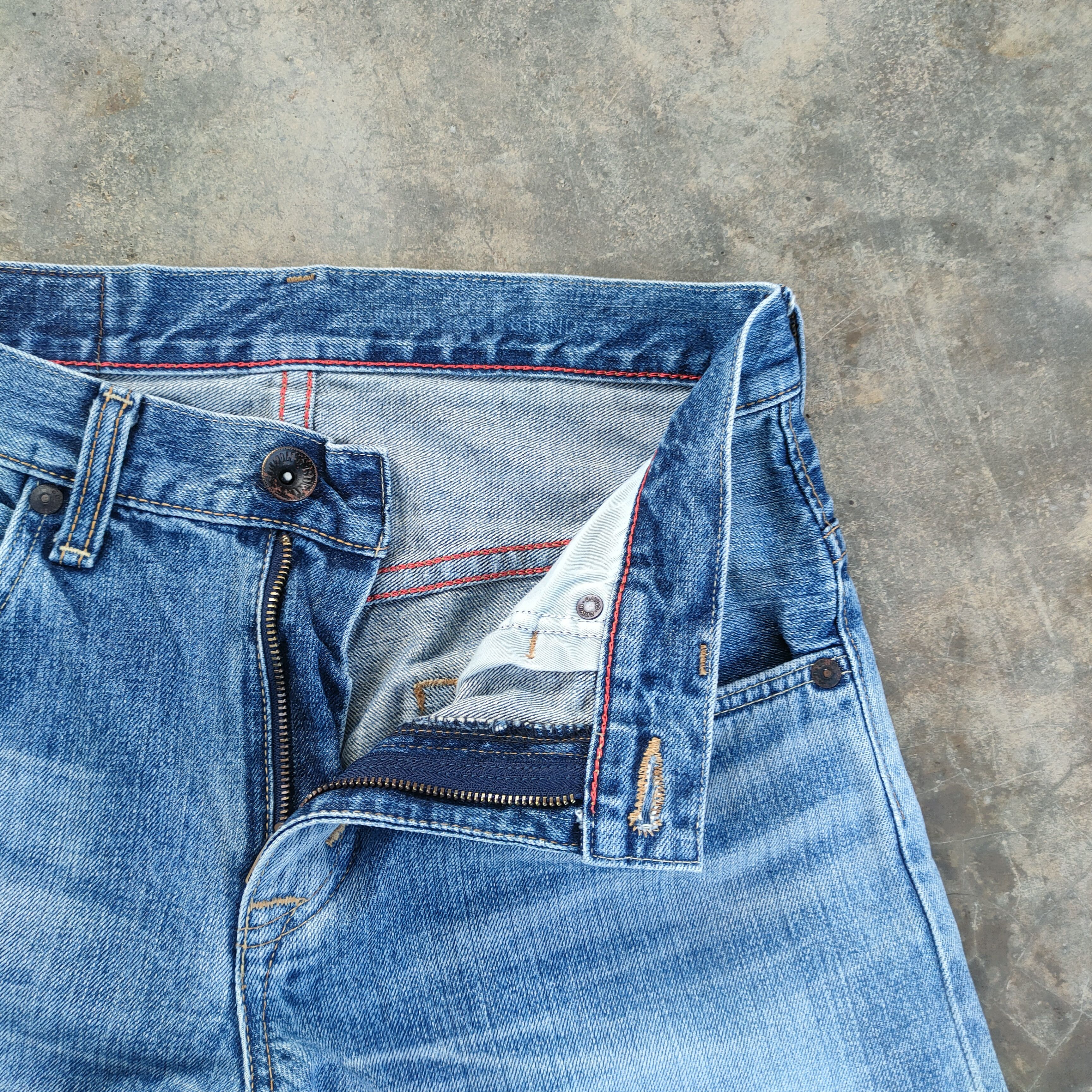 Edwin VINTAGE EDWIN FADED RIPPEP JEAN DENIM PANTS Size US 32 / EU 48 - 5 Thumbnail