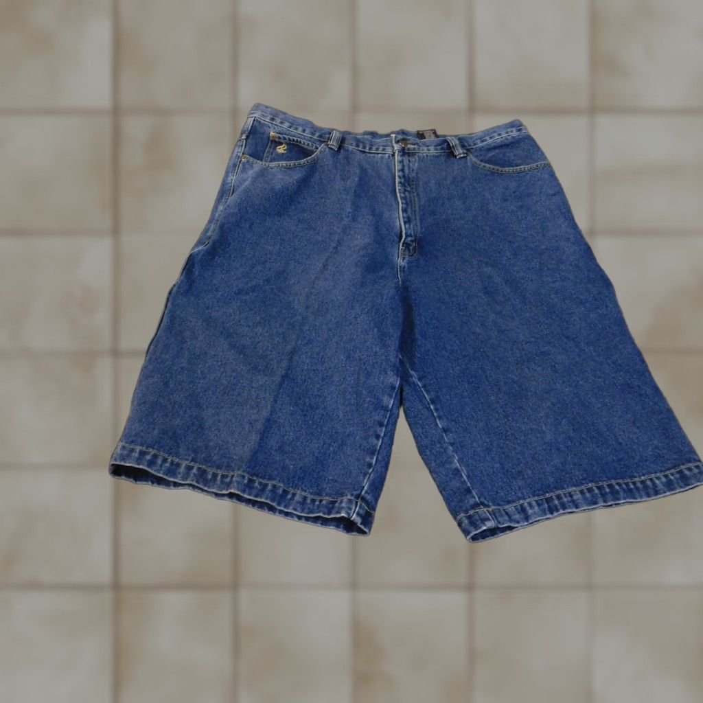 Rocawear VINTAGE Rocawear Shorts Mens 42 Blue Denim Carpenter Baggy All American Urban Hip Hop Y2K Size US 42 / EU 58 - 1 Thumbnail