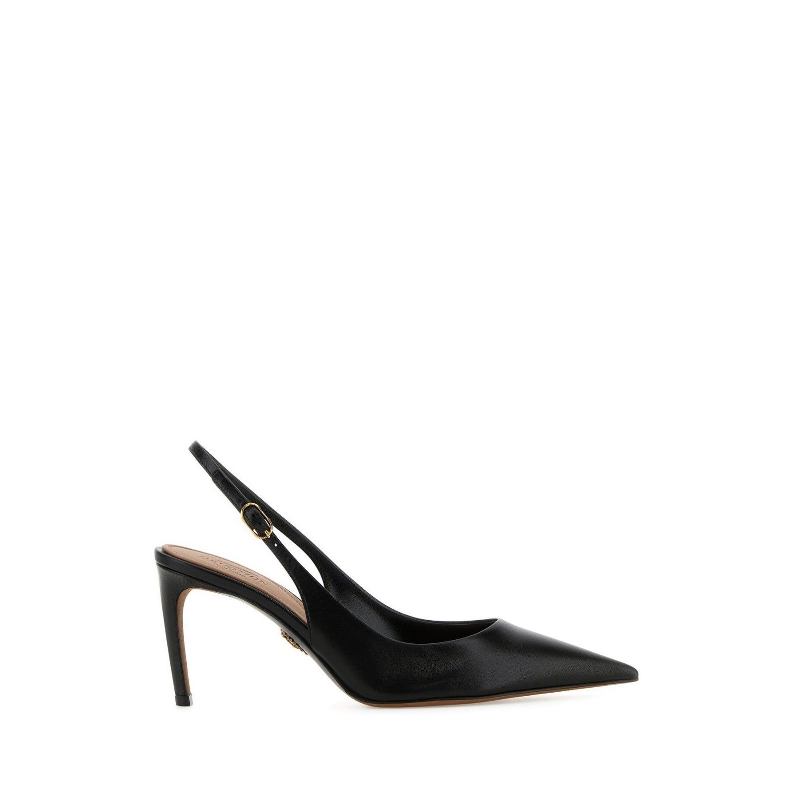 DOLCE&GABBANA Devotion 75 Black Leather 75mm Heel Pumps New