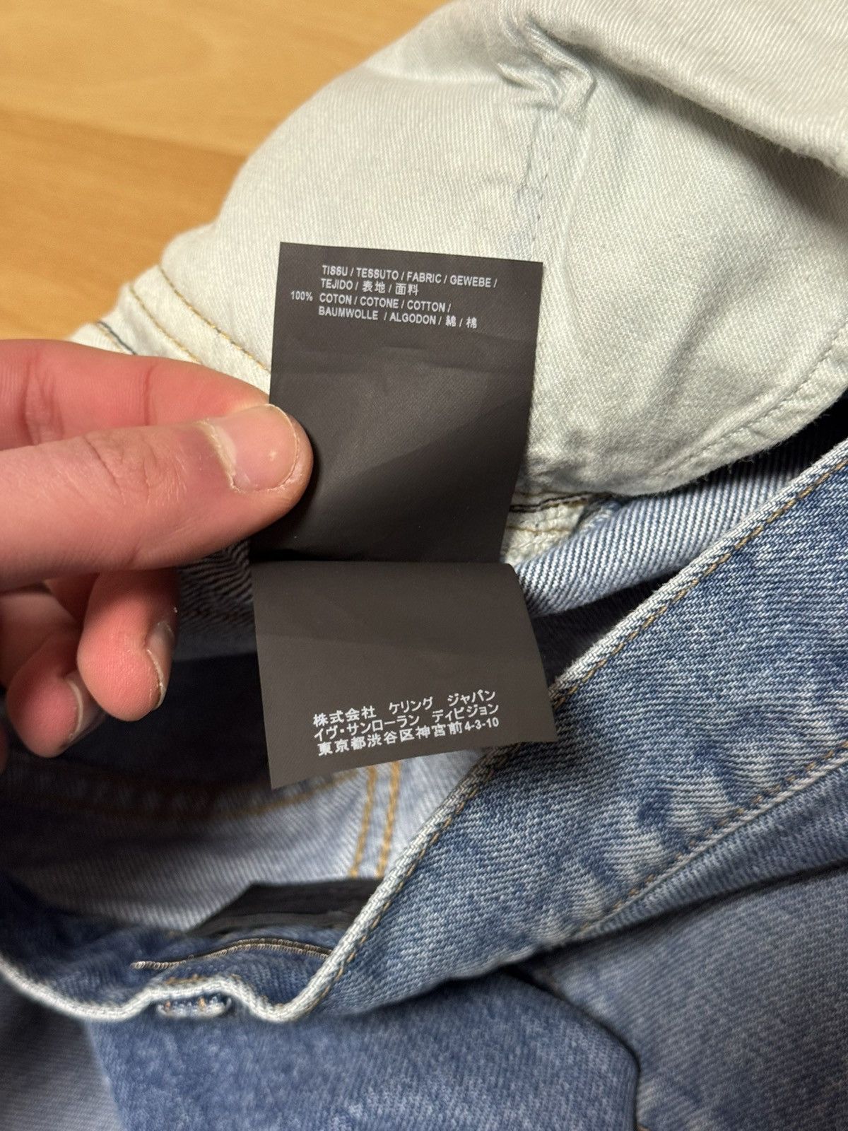 Saint Laurent Paris Saint Laurent Paris 2016 D10 Embroidered Jeans Hedi Slimane Size US 31 - 6 Thumbnail