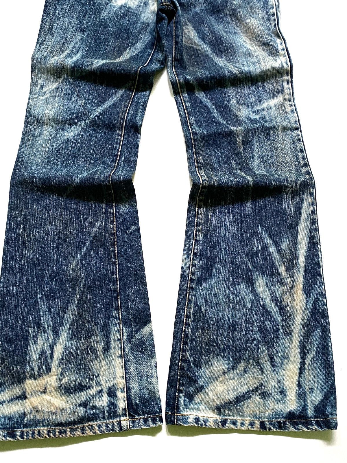 Japanese Brand SICK💰 Uknown made in japan Flare jeans Size US 30 / EU 46 - 3 Thumbnail