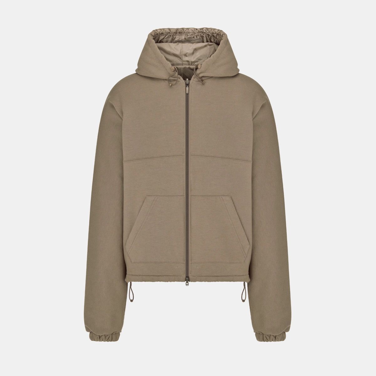 o1bcso1str0225 Reversible Hooded Track Jacket in Beige