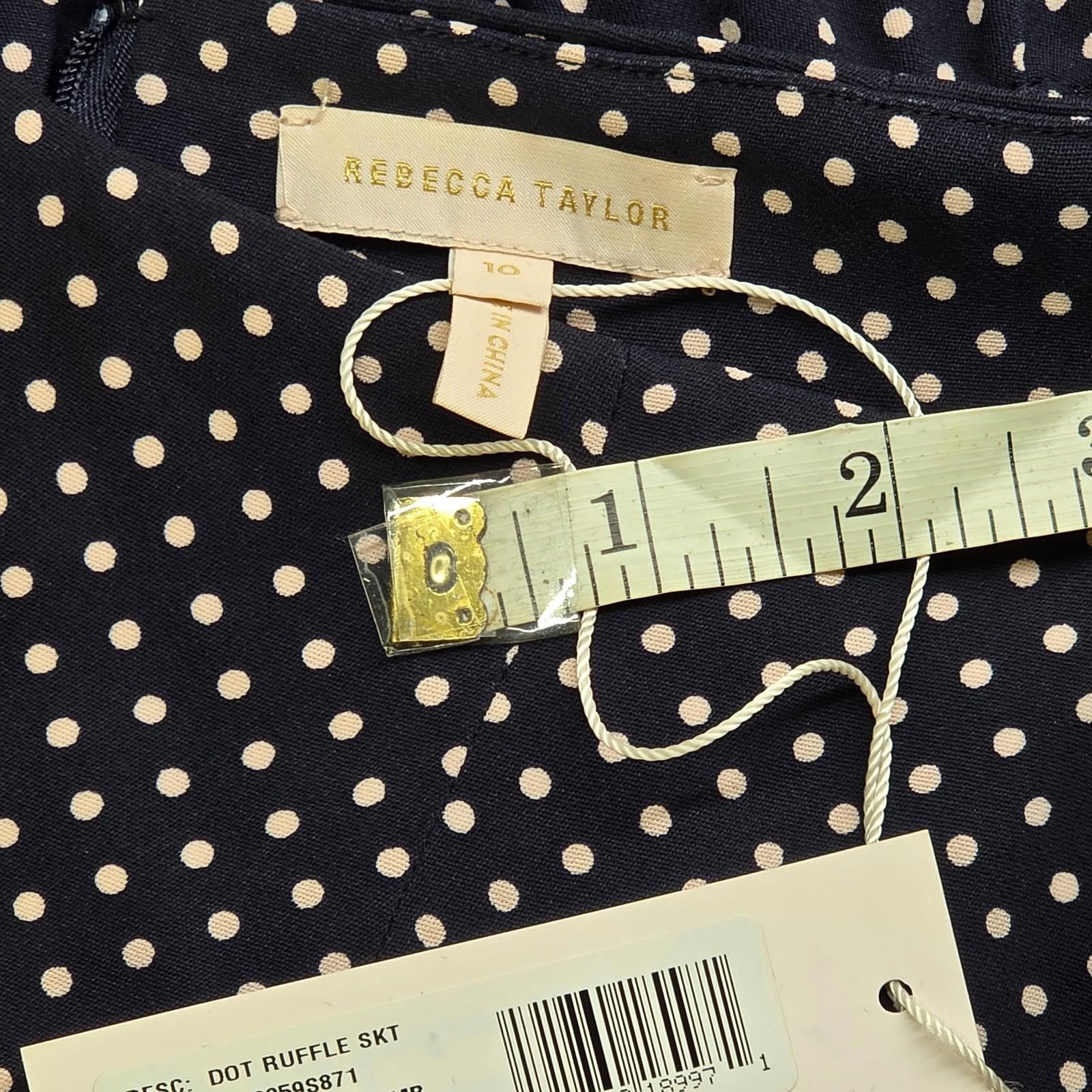 Rebecca Taylor Rebecca Taylor Silk Blue Polka Dot Ruffle Skirt NWT 10 $375 Size 32" / US 10 / IT 46 - 12 Thumbnail