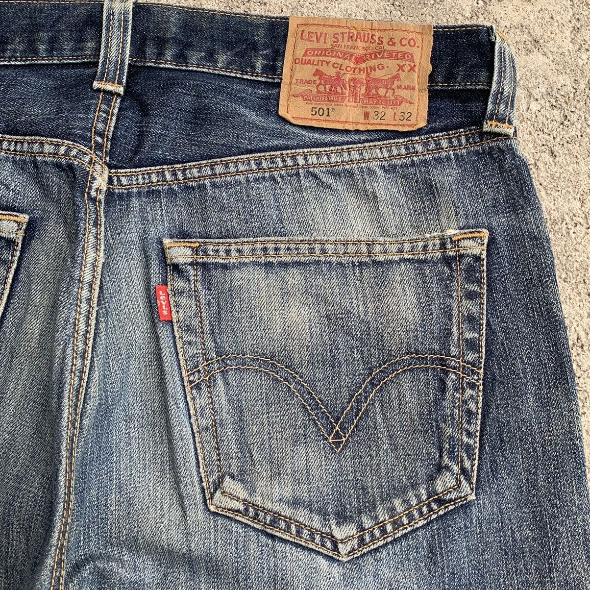 Levi's Levis 501 Button Fly Grunge Ripped Distressed DenimW32 Size US 32 / EU 48 - 13 Thumbnail