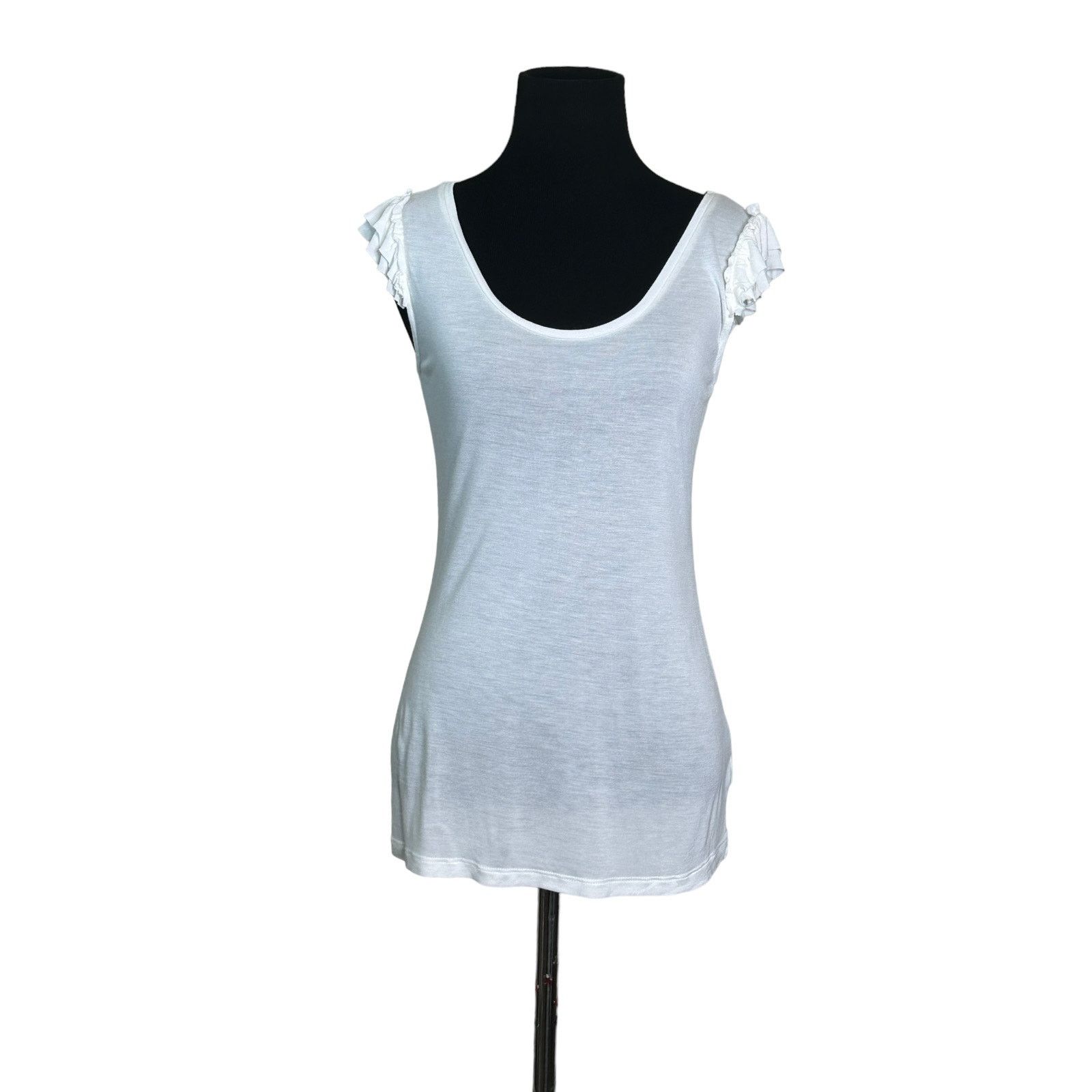 Old Navy Old Navy white short ruffled sleeves top size XS Size XS / US 0-2 / IT 36-38 - 8 Thumbnail