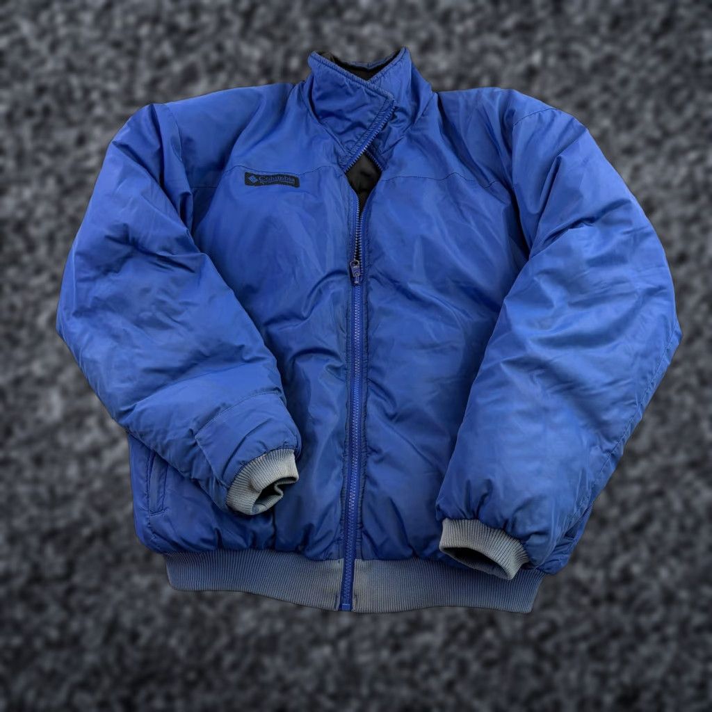 Vintage VINTAGE Columbia Jacket Mens M Blue Down Puffer Bomber Full Zip Outdoor 90s Mens Size US M / EU 48-50 / 2 - 1 Thumbnail