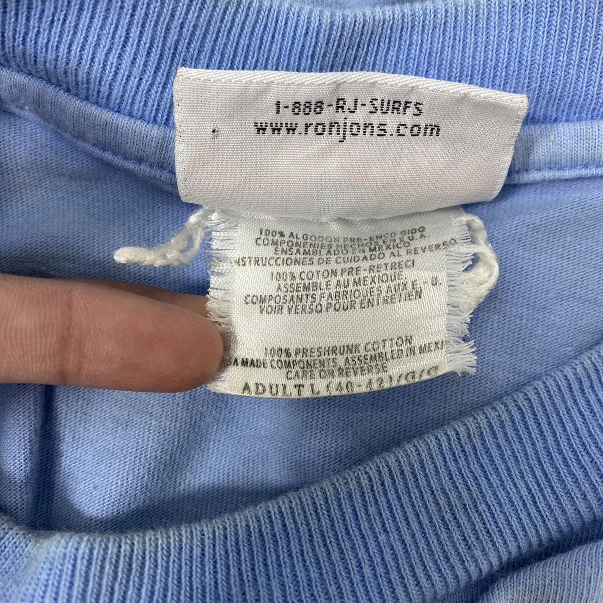 Vintage 90s RON JON SURF Shop Usa Brand Print Blue