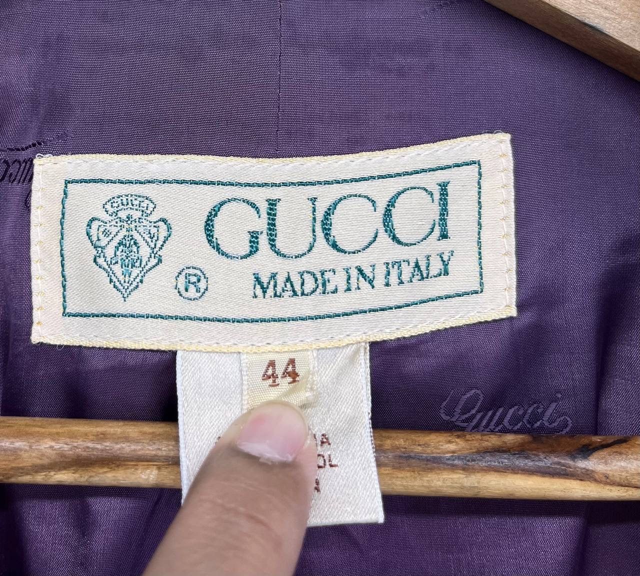 Gucci × Vintage Vintage 90s Gucci Made in Italy Rare Wool Cardigan Jacket Size M / US 6-8 / IT 42-44 - 7 Thumbnail