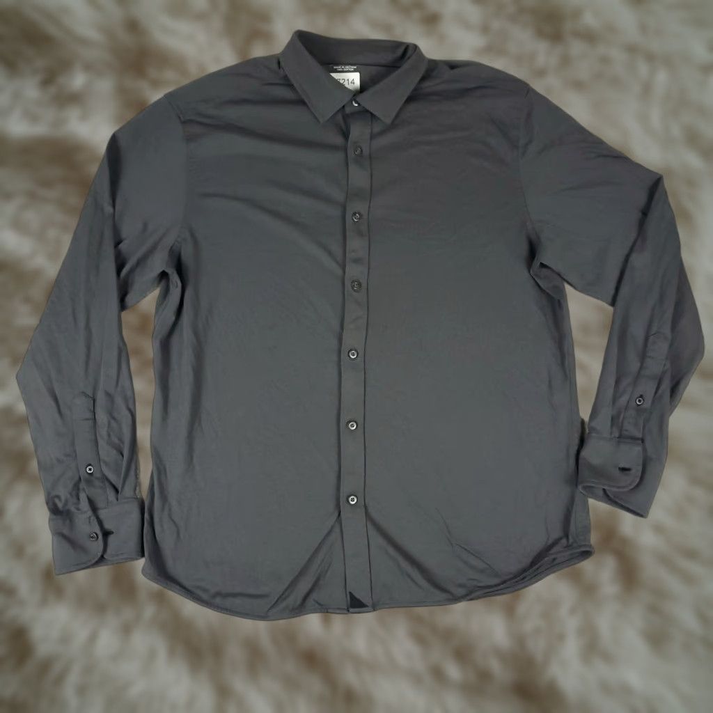 UNTUCKit UNTUCKit Shirt Mens L Gray Button Up Long Sleeve Casual Formal Workwear Size US L / EU 52-54 / 3 - 1 Thumbnail