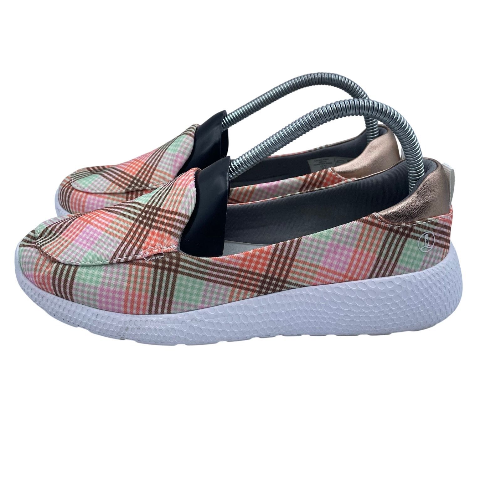 Lands' End Lands End Gatas Lightweight Slip On Shoes Plaid Womens 8 W Size US 8 / IT 38 - 1 Thumbnail