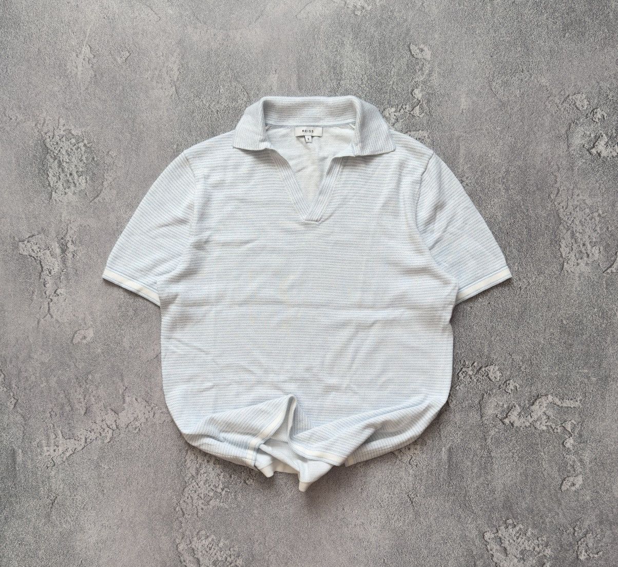 Designer × Reiss Reiss S striped polo tee T-shirt Size US S / EU 44-46 / 1 - 1 Thumbnail