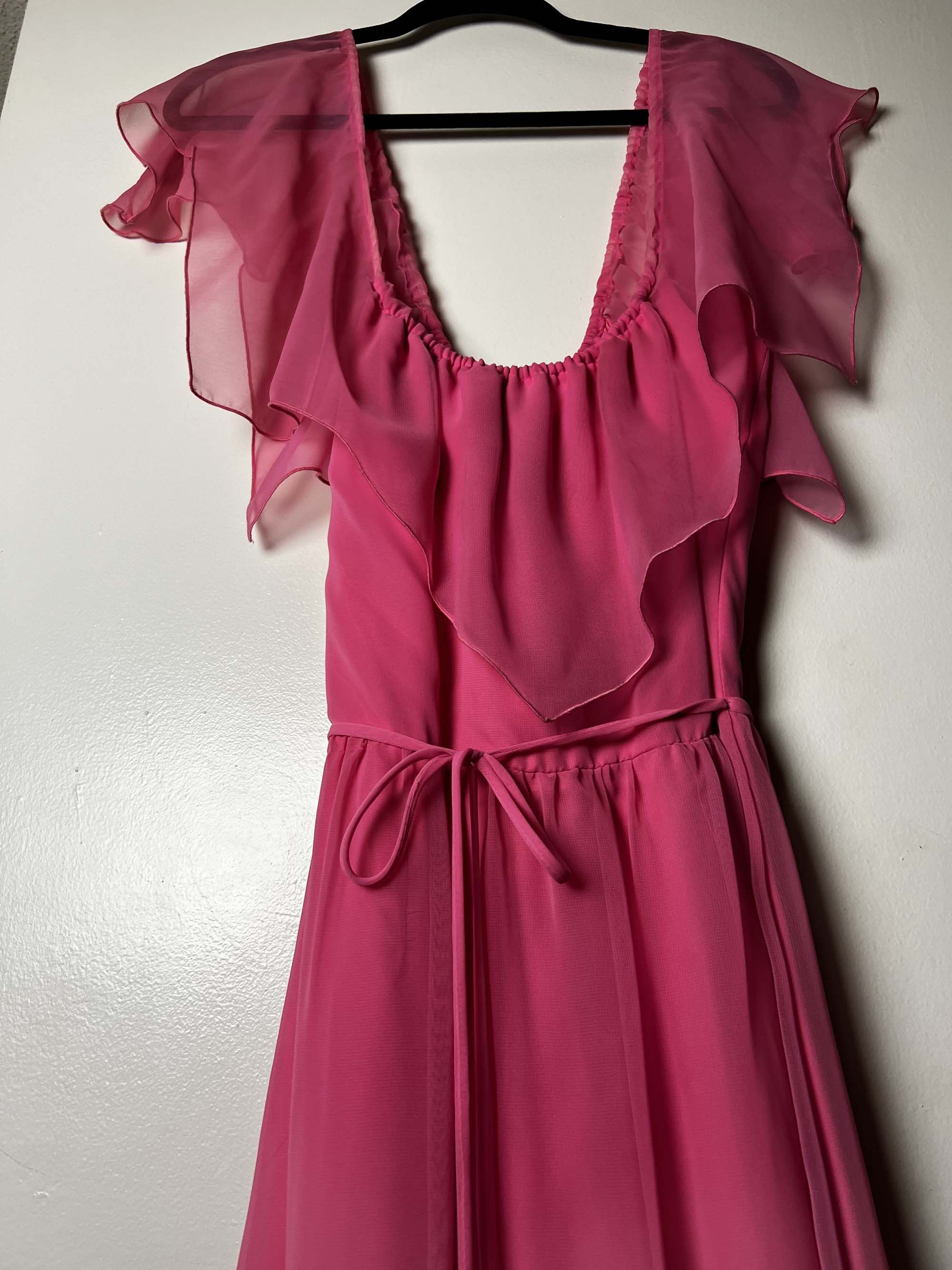 Vintage NEW with Tags Vintage 1960's Pink House of Bianchi Gown Size M / US 6-8 / IT 42-44 - 7 Thumbnail