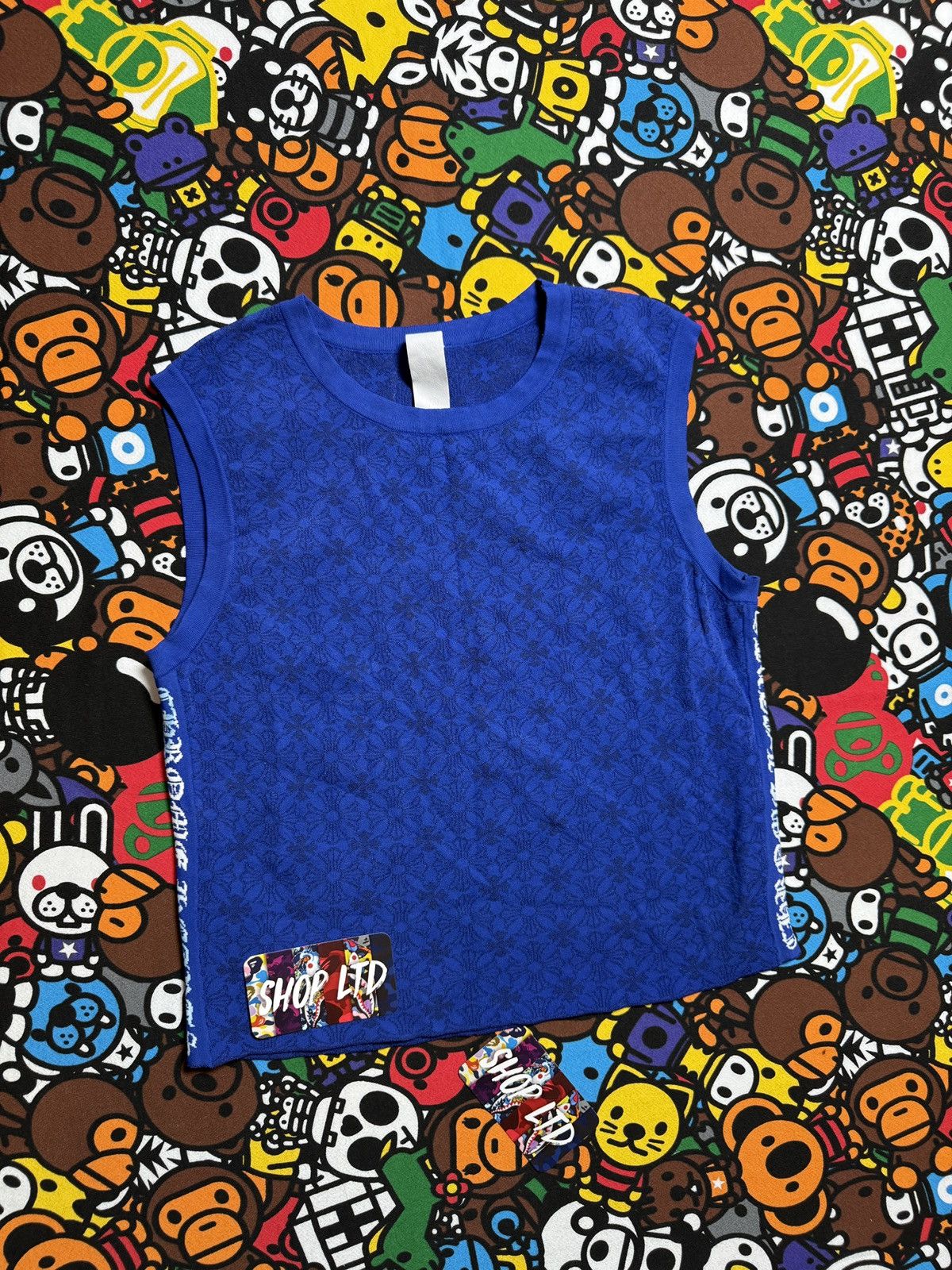 Chrome Hearts Chrome Hearts Blue Velour Tank Top Size S / US 4 / IT 40 - 2 Thumbnail