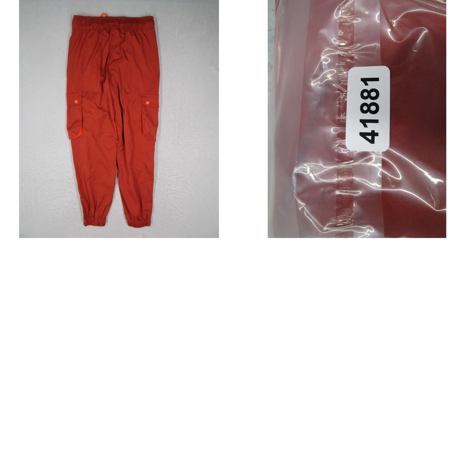 Nike Nike Air Jordan Joggers Women XS Orange Sport Tunnel Cargo 27x27 Womens Size 26" / US 2 / IT 38 - 8 Thumbnail