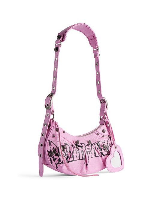 Balenciaga Le Cagole XS Pink Graffiti DIY Shoulder Bag Size ONE SIZE - 2 Thumbnail
