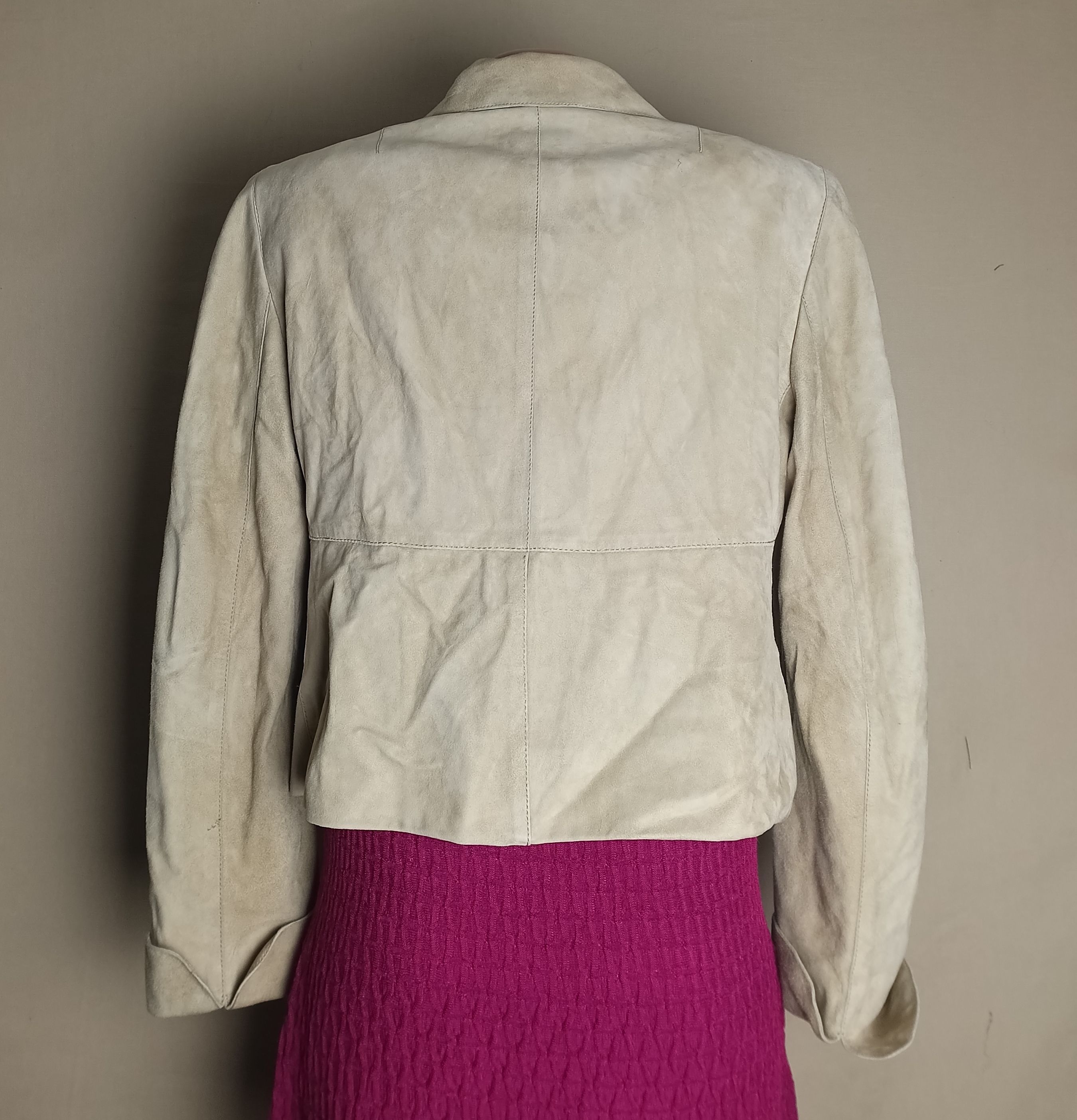 Akris AKRIS Punto Kid Suede Leather Blazer Jacket US10 EU40 Size L / US 10 / IT 46 - 2 Thumbnail