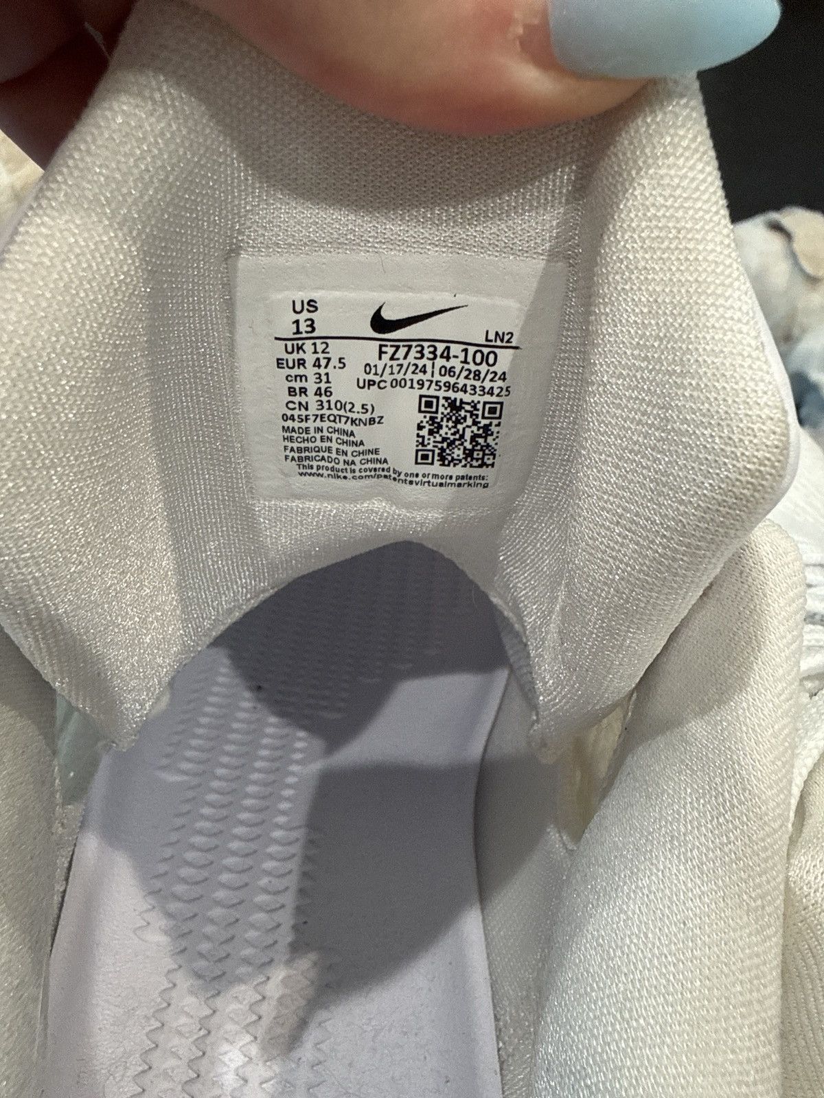 Nike Nike Kobe A.D. White Size US 13 / EU 46 - 6 Thumbnail