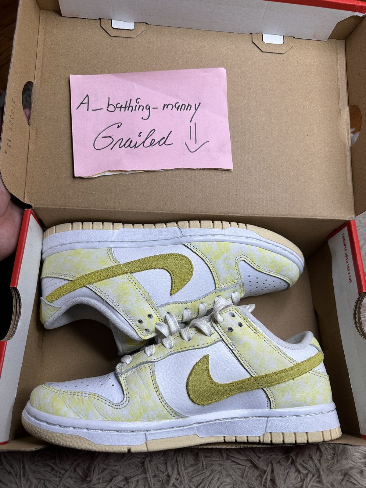 Nike Nike dunk low “yellow strike” ( size 7 w ) Size US 7 / IT 37 - 4 Thumbnail