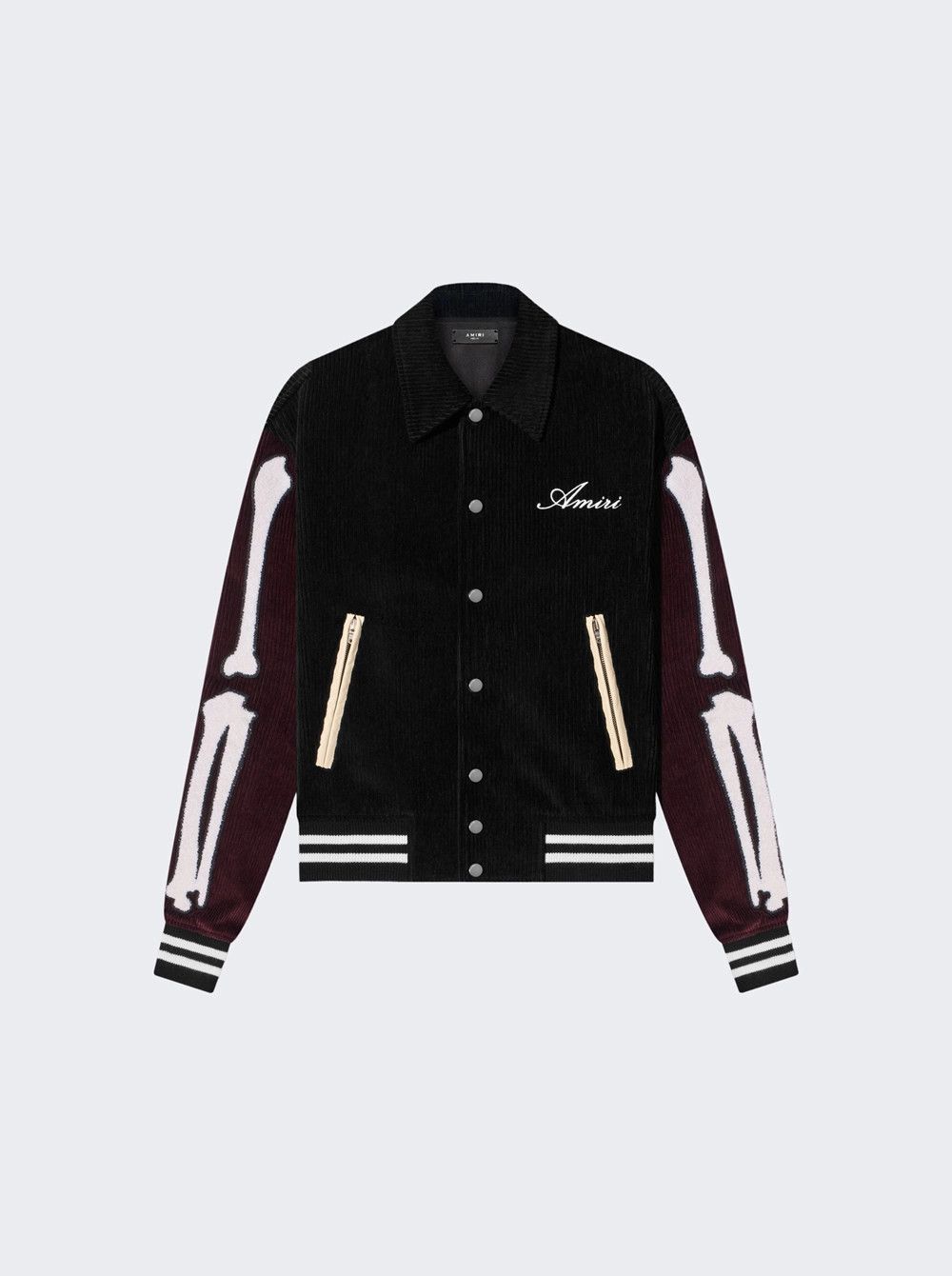 Amiri o1mle0426 Corduroy Bones Varsity Jacket in Multicolor Size US M / EU 48-50 / 2 - 1 Thumbnail