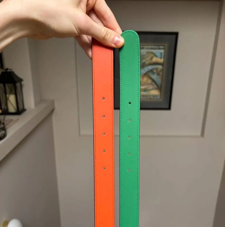 Gucci Gucci Leather Green ‘G’ Icon Belt Size 42 - 3 Thumbnail