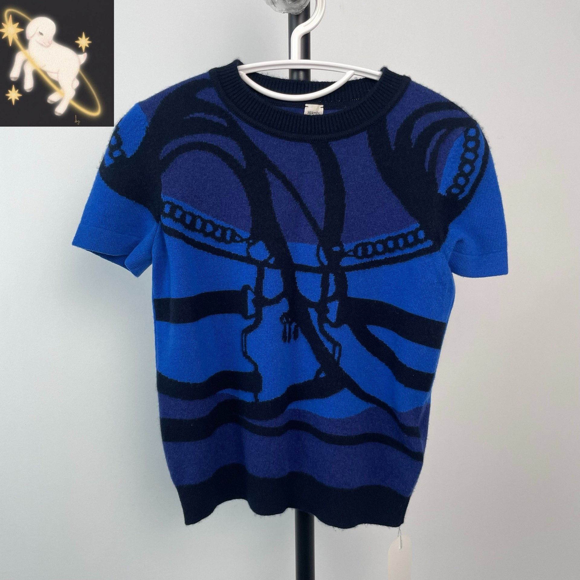 Hermes Hermes Blue Sweater 36 Women Size S / US 4 / IT 40 - 1 Thumbnail