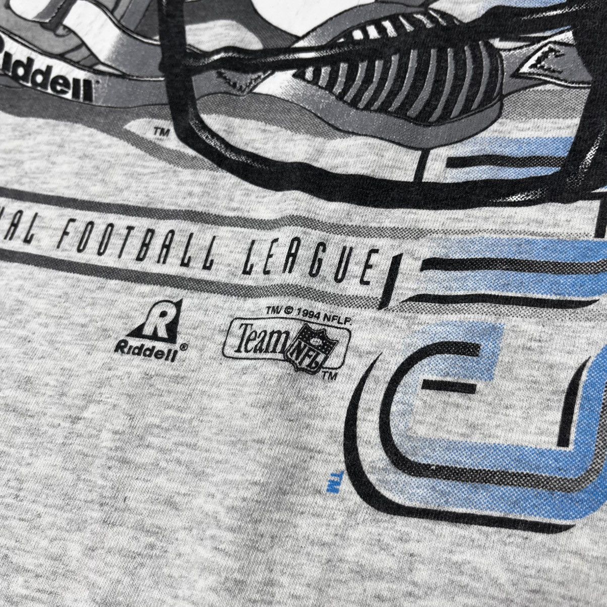 NFL Rare Vintage 90s Riddell Carolina Panthers NFL Jersey Tee Size US XL / EU 56 / 4 - 7 Thumbnail
