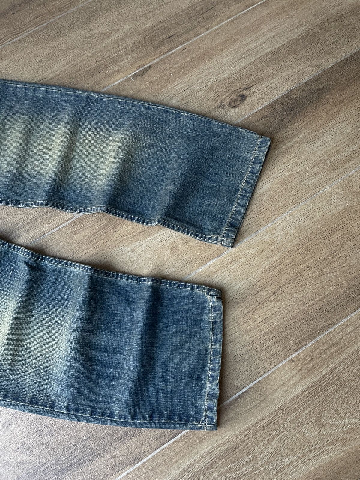 Vintage Vintage Baggy Jeans Mud Washed Flared Faded Wide Japanese Size US 32 / EU 48 - 5 Thumbnail