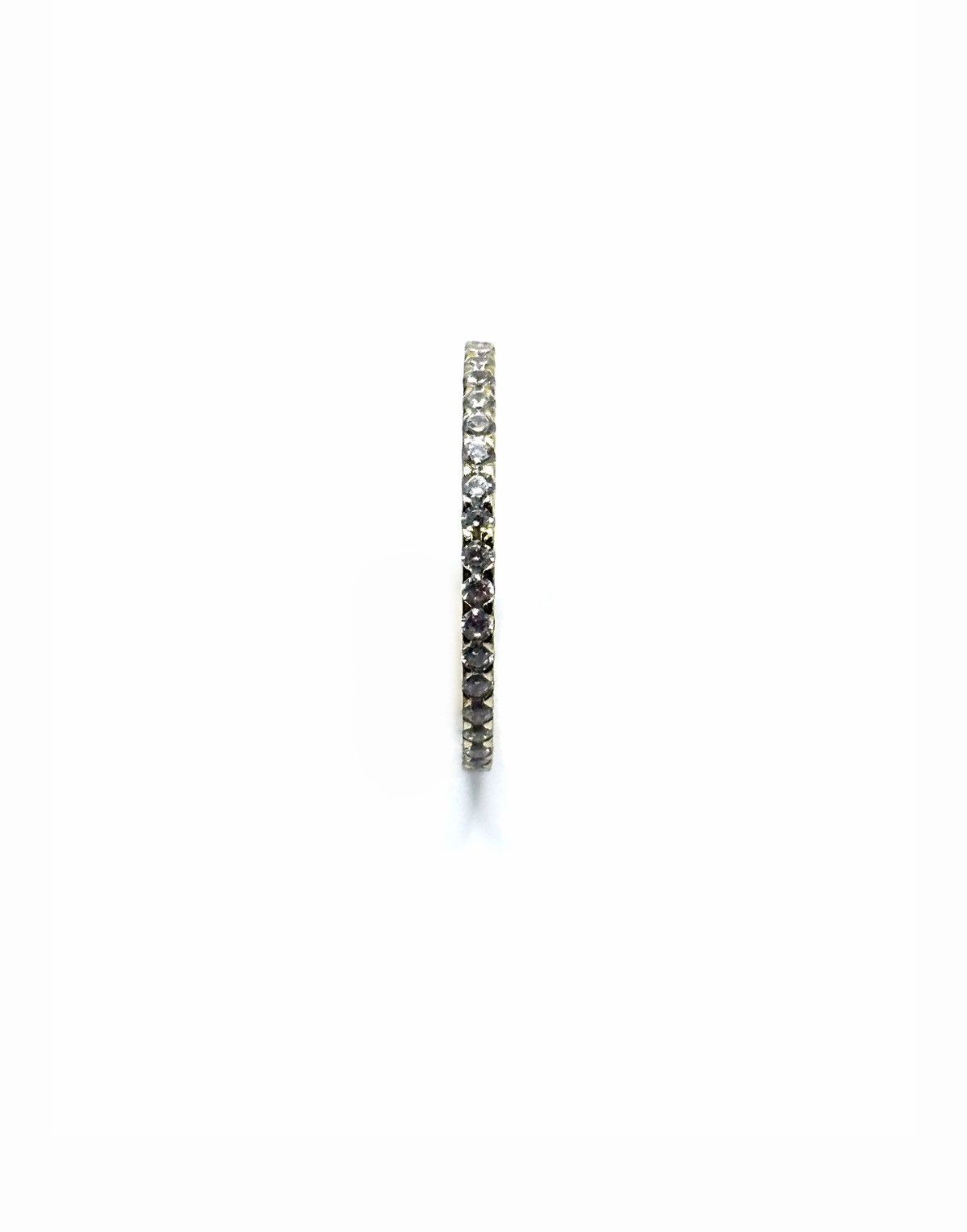 Other Gold-tone .925 Sterling Silver Eternity Band Ring sz 5 Size ONE SIZE - 2 Thumbnail
