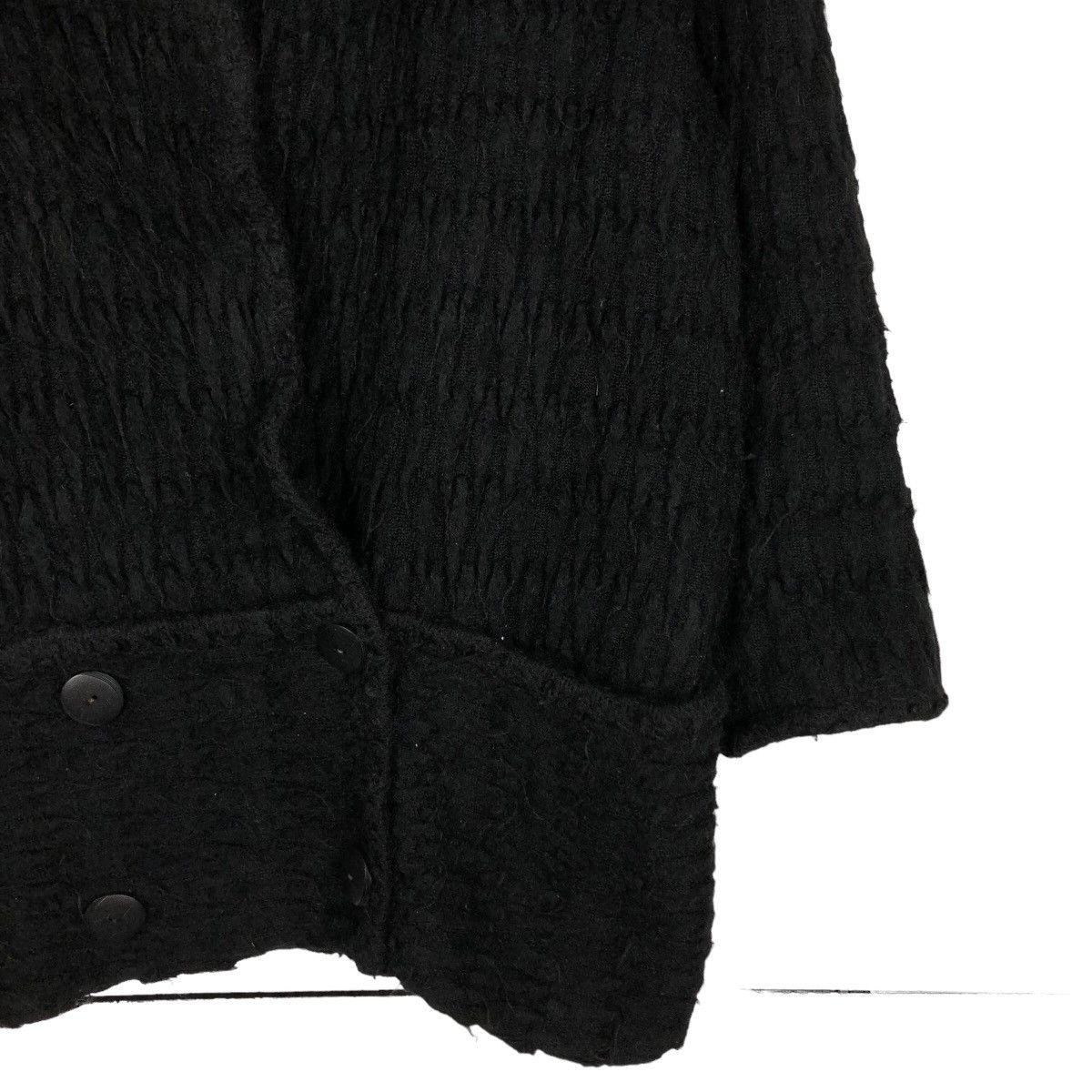 Issey Miyake 🔥Rich Black- Vintage Wool Jacket Button Elmorea Japan Made Size US L / EU 52-54 / 3 - 5 Thumbnail