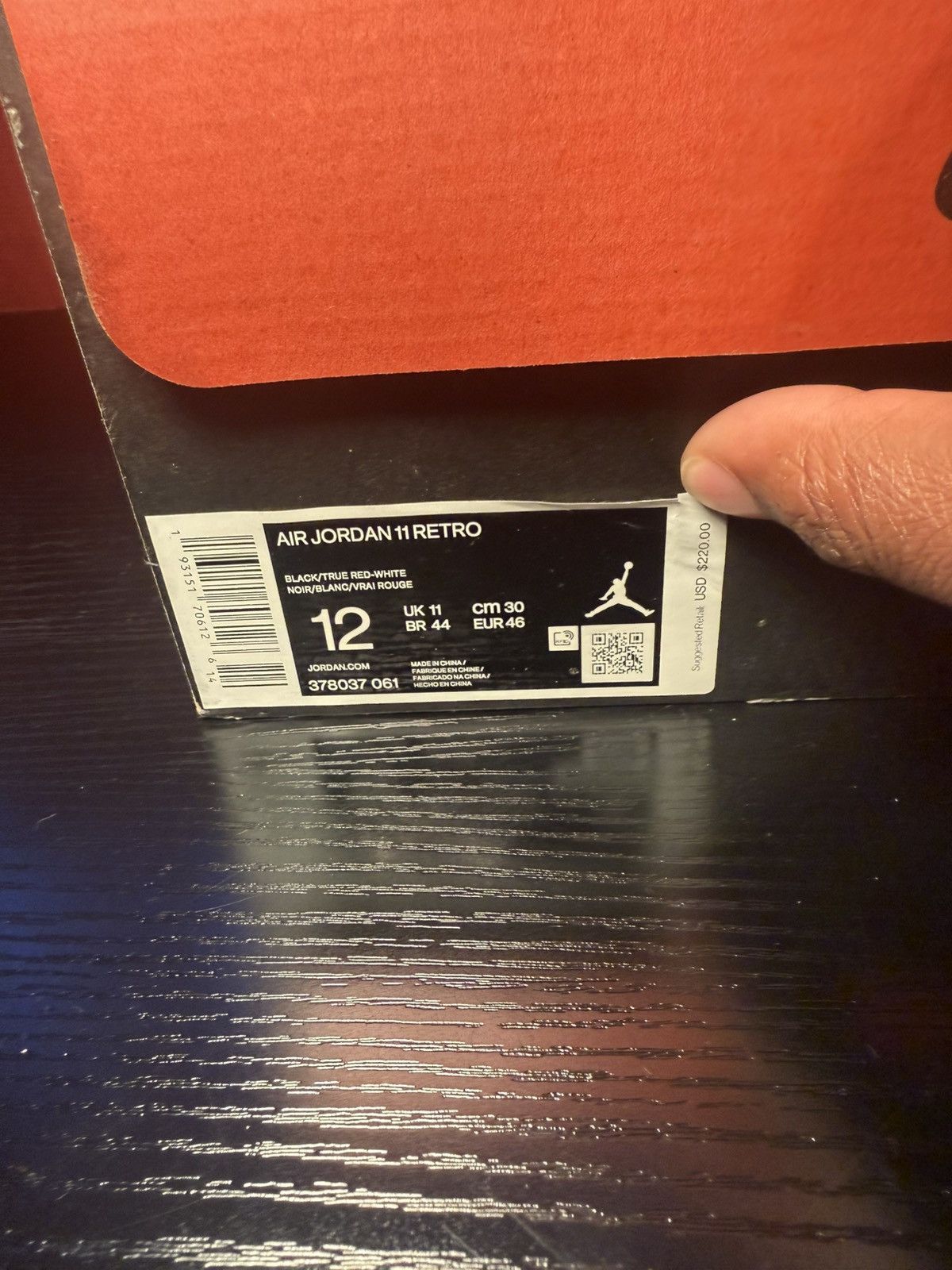 Jordan Brand Jordan 11 Retro Playoff “Bred” size 12 Size US 12 / EU 45 - 2 Thumbnail