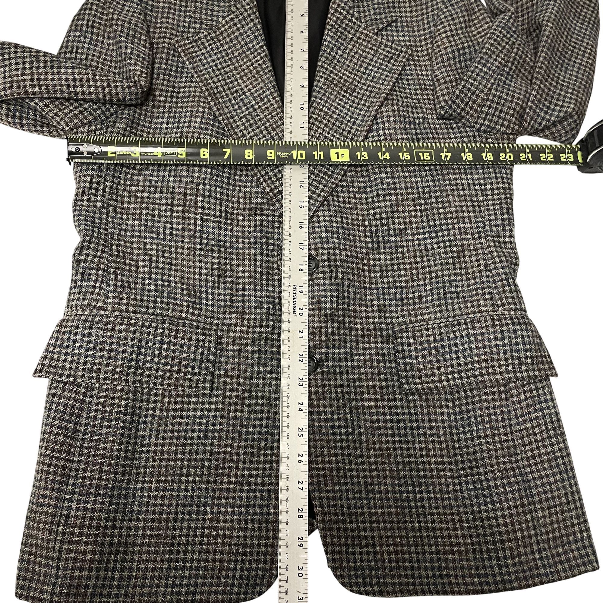 Other Vtg OVERCHECK Sport Coat WIDE LAPEL Disco MOD Jacket Size 38R - 7 Thumbnail