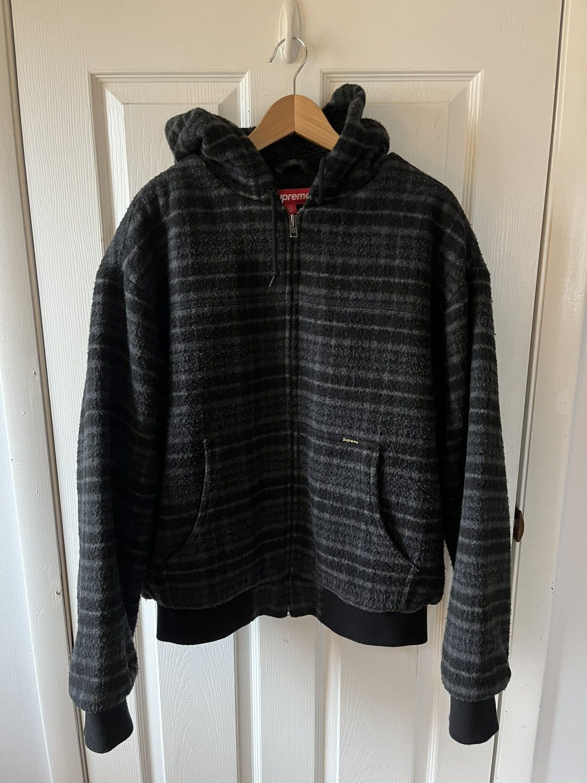 Supreme Supreme Plaid Wool Hooded Work Jacket | Grailed