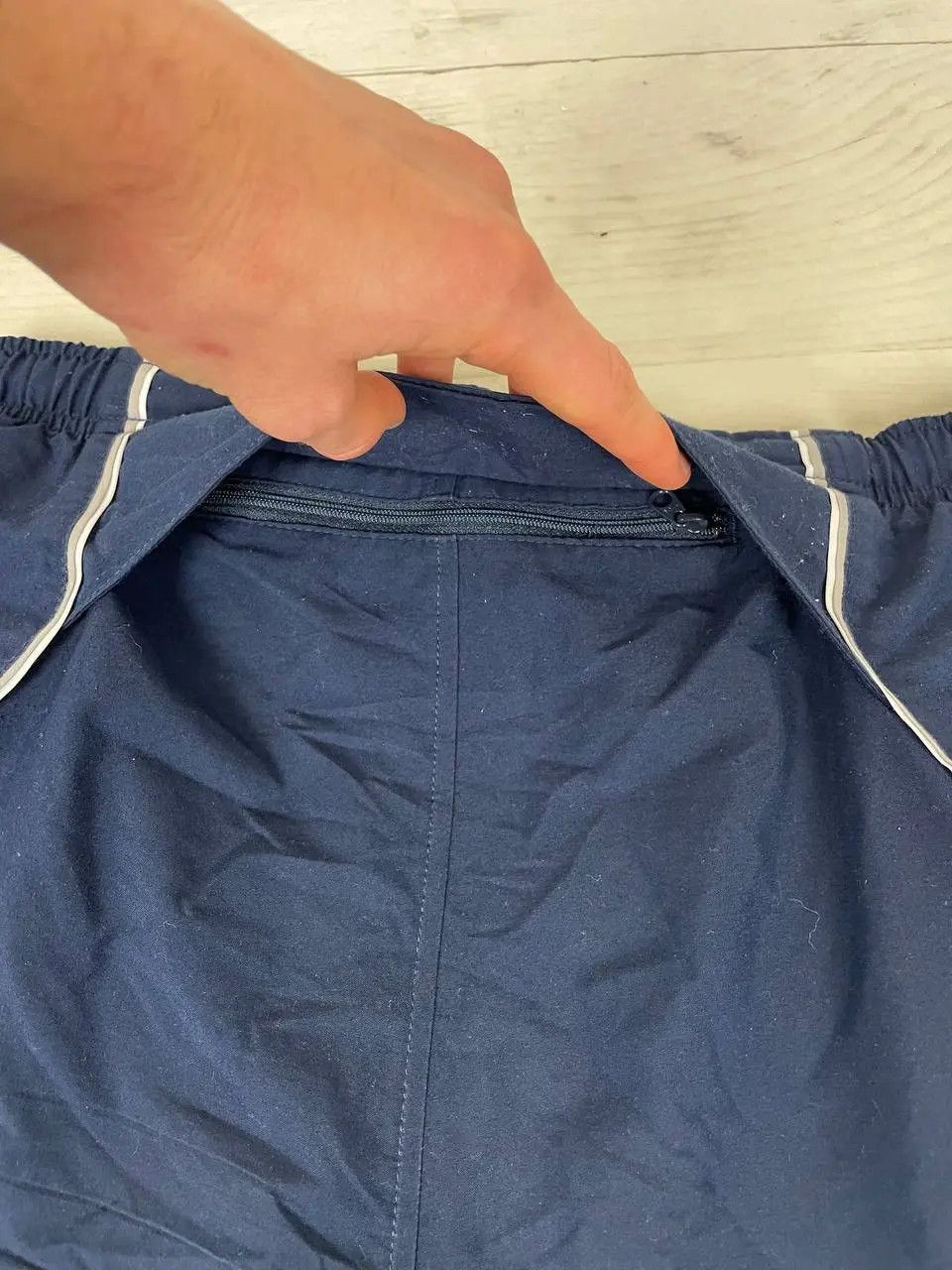 Nike Vintage Nike Track Pants 00s Striped Nylon Swoosh Y2K Baggy Size US 34 / EU 50 - 16 Thumbnail