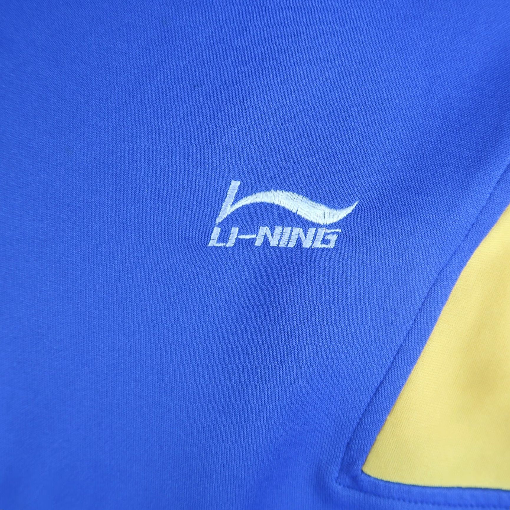 Li-Ning VINTAGE Li-Ning Track Jacket Mens L Blue Yellow Zip Sport Basketball Size US L / EU 52-54 / 3 - 4 Thumbnail
