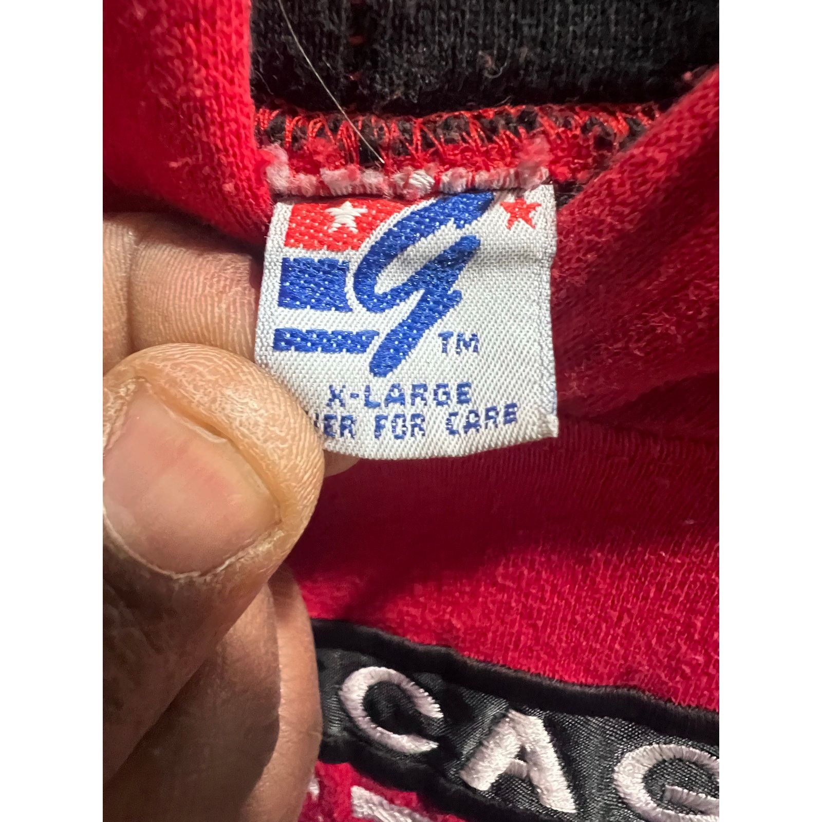 The Game Vintage The Game Chicago Bulls Hoodie XL Red 90s Made USA Size US XL / EU 56 / 4 - 5 Thumbnail