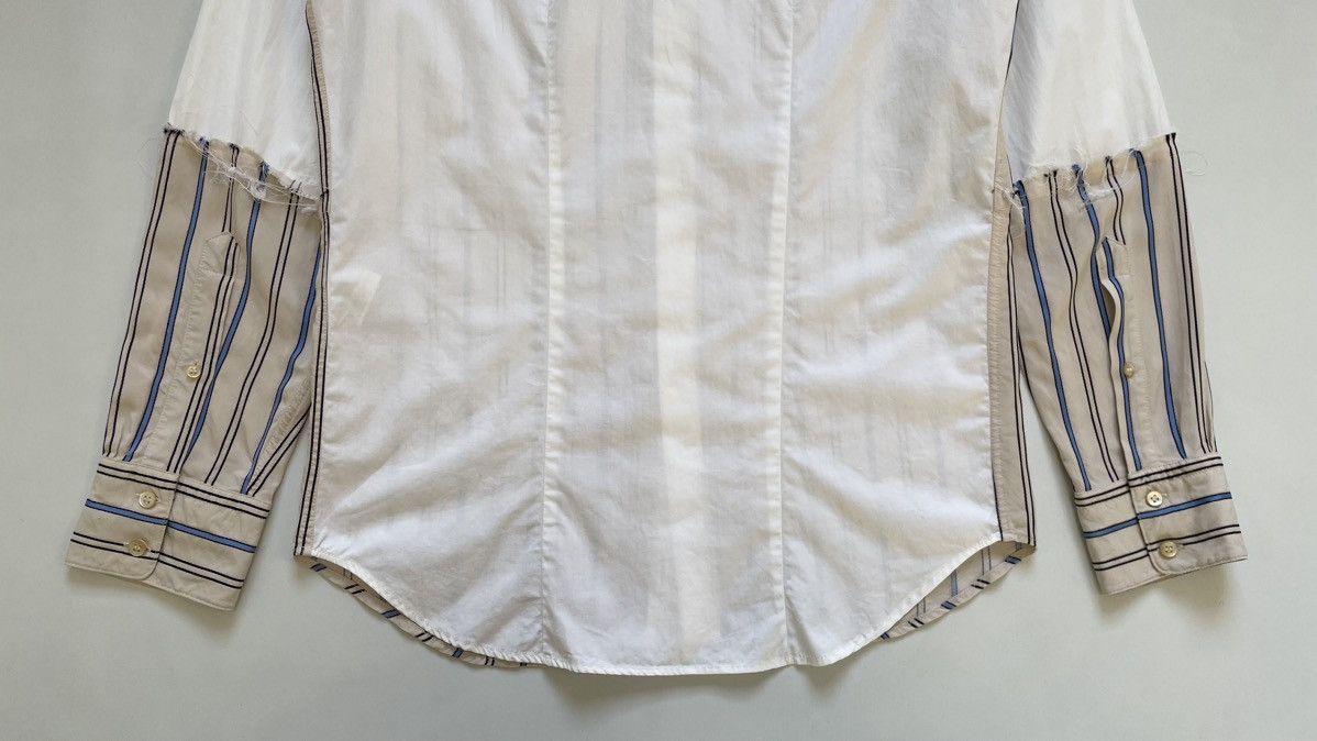 Wales Bonner A/W 20 Reworked Raw Edge Stripe Shirt Size US M / EU 48-50 / 2 - 15 Thumbnail