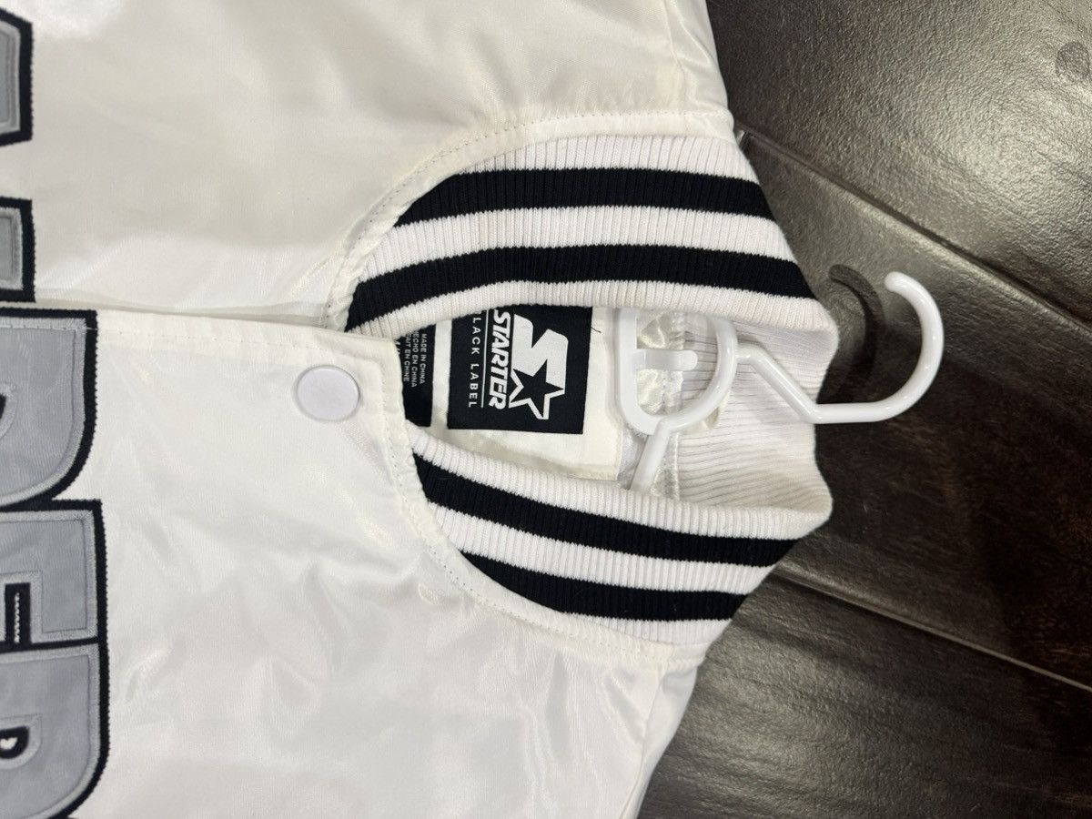 Starter Raiders Black Label Silver Black Satin Starter Jacket Sz M Size US M / EU 48-50 / 2 - 4 Thumbnail