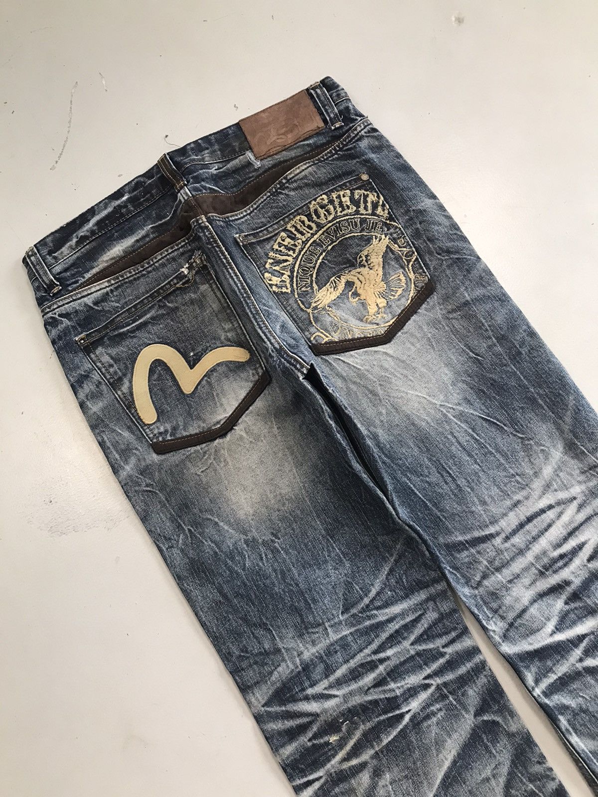 Japanese Brand Vintage Evisu inspired emboridered denim Size US 34 / EU 50 - 3 Thumbnail